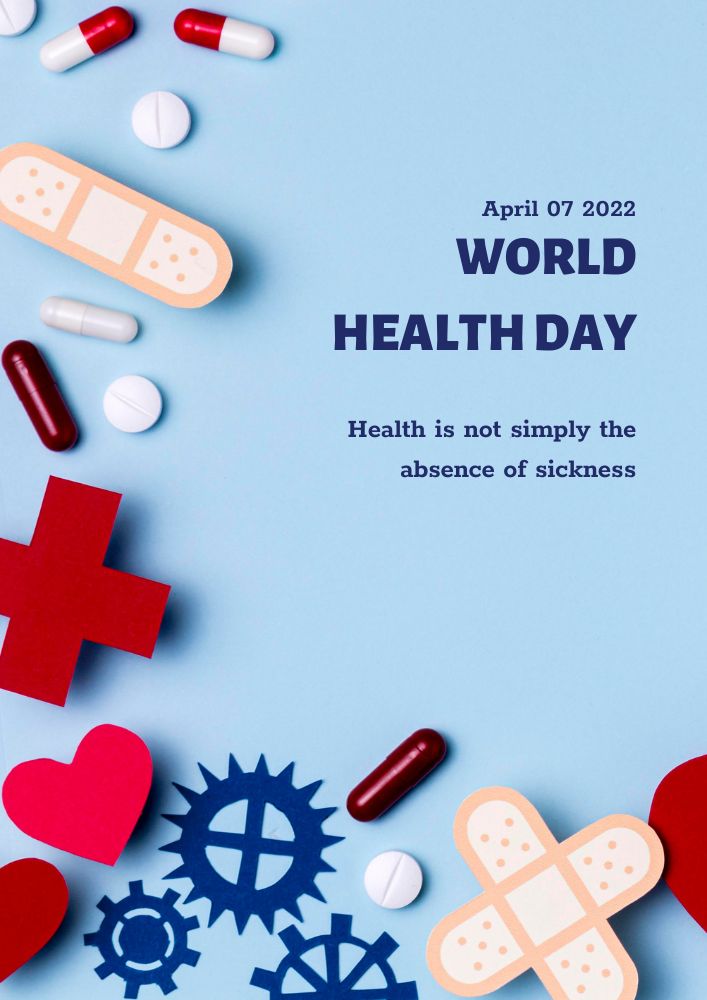 Blue World Health Day Flyer